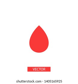 Droplet vector icon. Web design icon. Drop falls, water droplet. Drop of oil illustrator. Drop of rain icon. Vector EPS 10