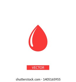 Droplet vector icon. Web design icon. Drop falls, water droplet. Drop of oil illustrator. Drop of rain icon. Vector EPS 10