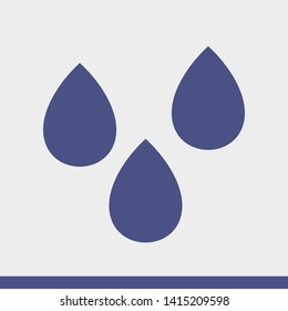 Droplet vector icon. Web design icon. Drop falls, water droplet. Drop of oil illustrator. Drop of rain icon. Vector EPS 10