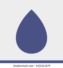 Droplet vector icon. Web design icon. Drop falls, water droplet. Drop of oil illustrator. Drop of rain icon. Vector EPS 10