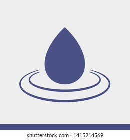 Droplet vector icon. Web design icon. Drop falls, water droplet. Drop of oil illustrator. Drop of rain icon. Vector EPS 10