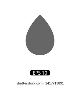 Droplet vector icon. Web design icon. Drop falls, water droplet. Drop of oil illustrator. Drop of rain icon. Vector EPS 10