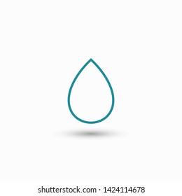 Droplet vector icon. Web design icon. Drop falls, water droplet. Drop of oil illustrator. Drop of rain icon. Vector EPS 10