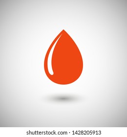Droplet vector icon. Web design icon. Drop falls, water droplet. Drop of oil illustrator. Drop of rain icon. Vector EPS 10