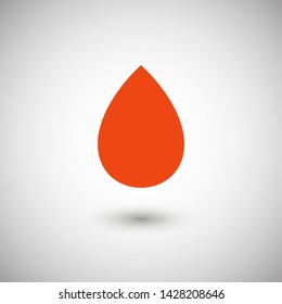 Droplet vector icon. Web design icon. Drop falls, water droplet. Drop of oil illustrator. Drop of rain icon. Vector EPS 10