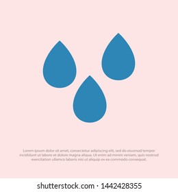 Droplet vector icon. Web design icon. Drop falls, water droplet. Drop of oil illustrator. Drop of rain icon. Vector EPS 10
