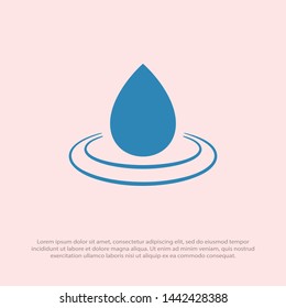 Droplet vector icon. Web design icon. Drop falls, water droplet. Drop of oil illustrator. Drop of rain icon. Vector EPS 10