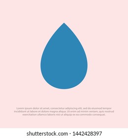 Droplet vector icon. Web design icon. Drop falls, water droplet. Drop of oil illustrator. Drop of rain icon. Vector EPS 10