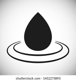 Droplet vector icon. Web design icon. Drop falls, water droplet. Drop of oil illustrator. Drop of rain icon. Vector EPS 10