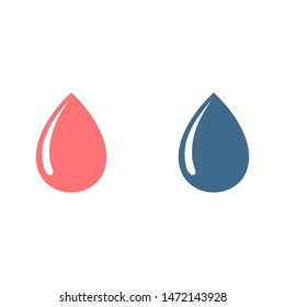 Droplet vector icon. Web design icon. Drop falls, water droplet. Drop of oil illustrator. Drop of rain icon. Vector EPS 10