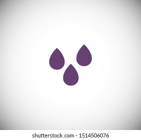 Droplet vector icon. Web design icon. Drop falls, water droplet. Drop of oil illustrator. Drop of rain icon. Vector EPS 10