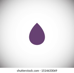 Droplet vector icon. Web design icon. Drop falls, water droplet. Drop of oil illustrator. Drop of rain icon. Vector EPS 10
