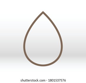 Icono del vector de la gota. Icono de diseño web. Caídas, gota de agua. Ilustrador de gota de aceite. Icono de gota de lluvia. EPS vectorial 10