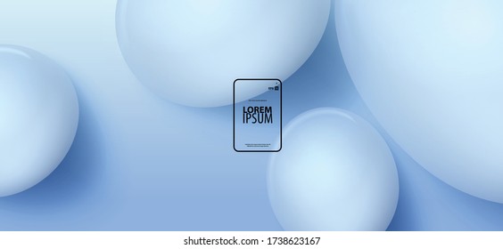 Droplet/Liquid Gradient Layout/Cover. Minimalist Creative Design Concept Background