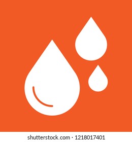 Droplets icon, stock vector illustration, EPS10.