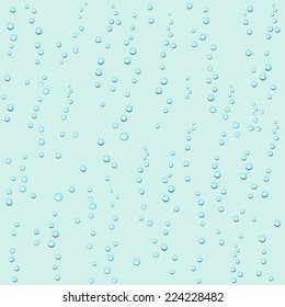 Droplets of water on a light background