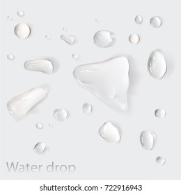 Droplet-Water- white background