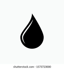 Dropped Water Icon - Vector, Sign and Symbol for Design, Presentation, Website or Apps Elements.