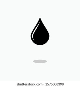 Dropped Water Icon - Vector, Sign and Symbol for Design, Presentation, Website or Apps Elements.,