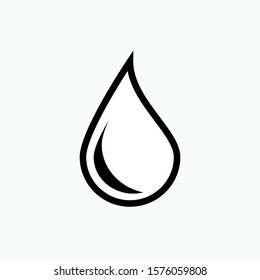 
Dropped Water Icon - Vector, Sign and Symbol for Design, Presentation, Website or Apps Elements.,