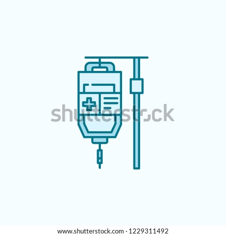 dropper 2 colored line icon. Simple colored element illustration. dropper outline symbol design from canser set