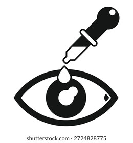 Dropper está aplicando una gota de medicamento a un ojo humano
