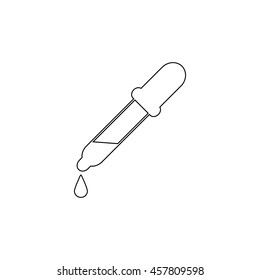 dropper  - black vector icon