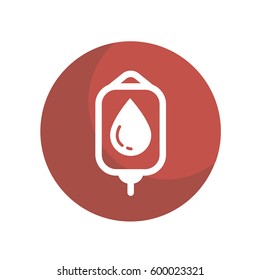 Dropper with blood on red