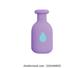 dropper bottle with 3d vector icon cartoon minimal style