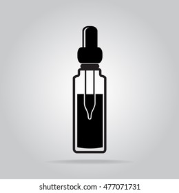 Dropper And Bottle Icon, Medical Sign