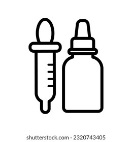 Dropper bottle icon vector design illustration