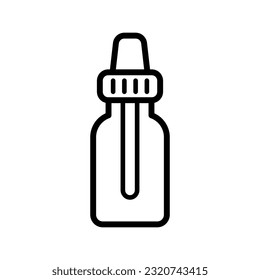 Ilustración del vector del icono del frasco
