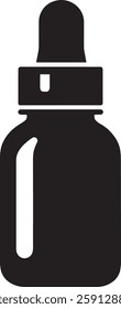 Dropper Bottle Icon Vector Illustration Isolated on White Background