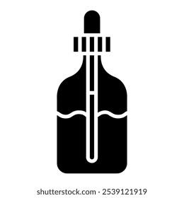 Ilustración de botella de gotero, icono de Vector de aromaterapia