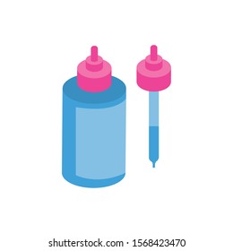 dropper bottle makeup product isolated icon vector illustration design