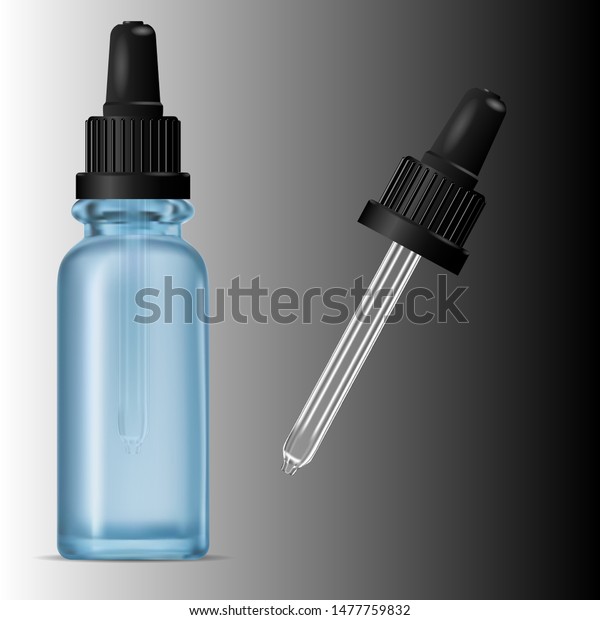 Download Dropper Bottle Mockup Blue Glass Bottle Stock Vector Royalty Free 1477759832 PSD Mockup Templates