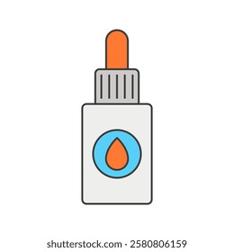 Dropper Bottle, A small bottle with a dropper cap, symbolizing precision in office or lab use.