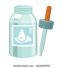 Dropper Of Bottle Vector Icon.Cartoon Vector Icon Isolated On White Background Dropper Of Bottle .