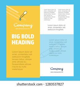 Dropper Business Company Poster Template. with place for text and images. vector background