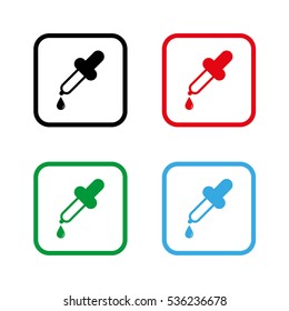 dropper  - color vector icon