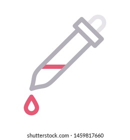 dropper colour line vector icon