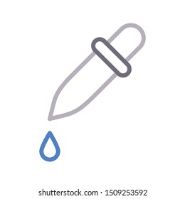 dropper colour line vector icon