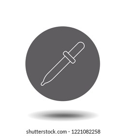 Dropper concept line icon. Linear Dropper concept outline symbol design. This simple element illustration can be used for web and mobile