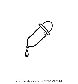 dropper doodle drawing doodle icon vector 