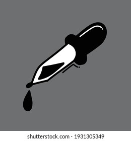 Dropper doodle vector icon. Drawing sketch illustration hand drawn line.