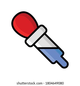 Dropper Drop 3D Colorful Vector Icon