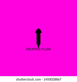 dropper flask icon sign signifier vector