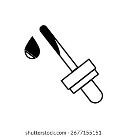 dropper flat icon ilustração de logotipo vetor isolado, adequado para web design, logotipo, aplicativo e muito mais