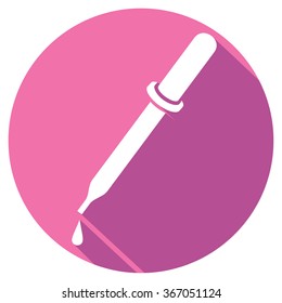 dropper flat icon (medical pipette) 