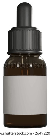 Dropper front view mockup product show case no background PNG, EPS